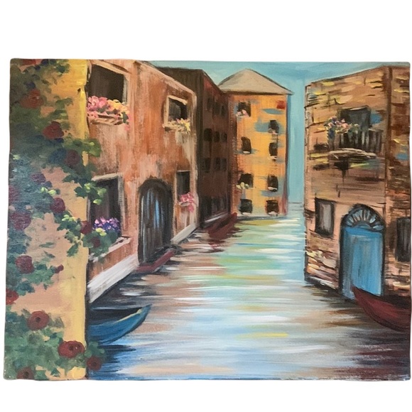 Streets of Venice original painting handmade - Picture 1 of 6